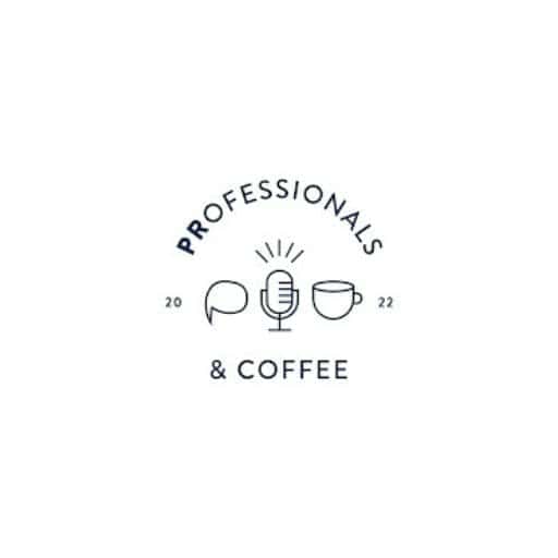 The logo for Professionals and Coffee.