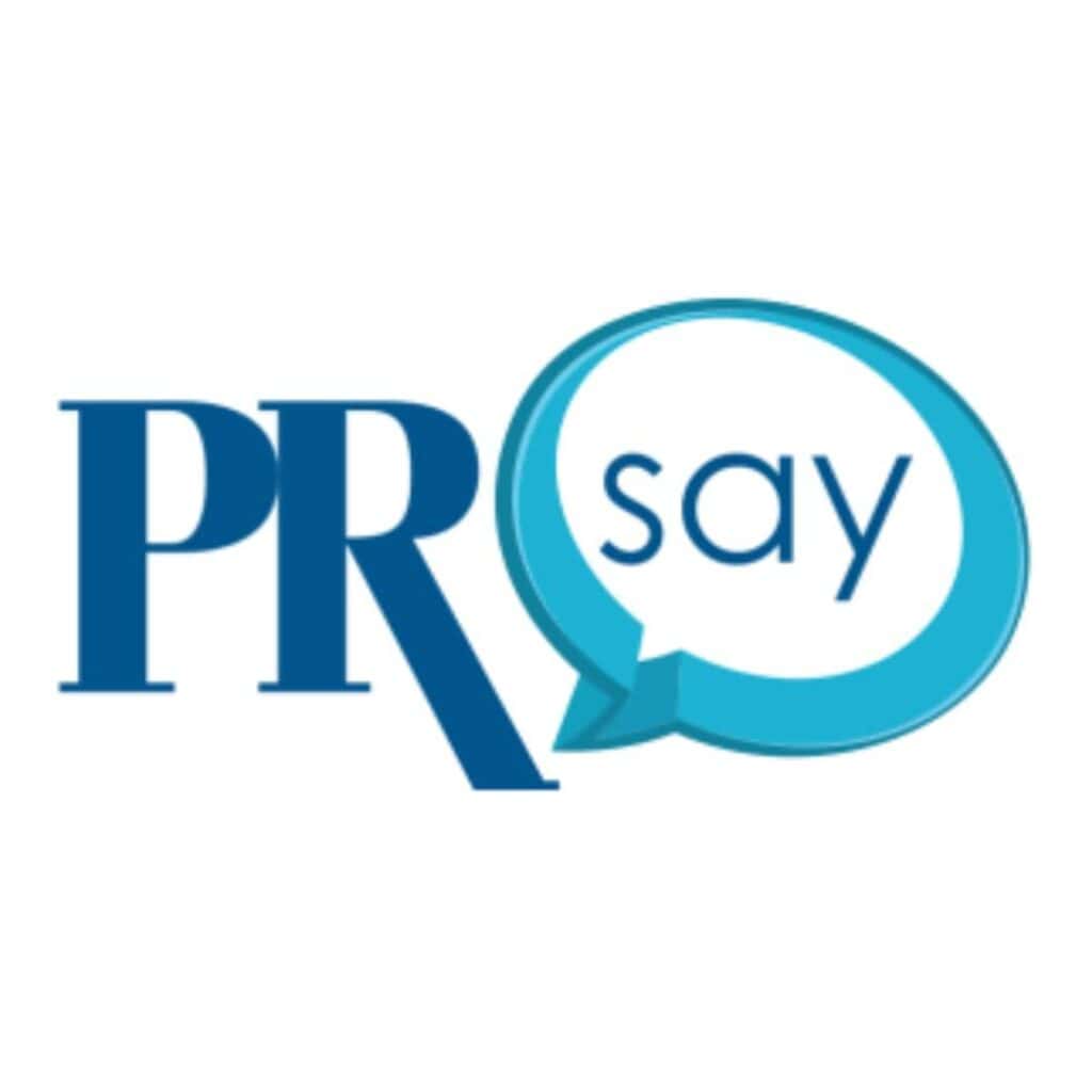 Logo for PRSay, the PRSA blog.